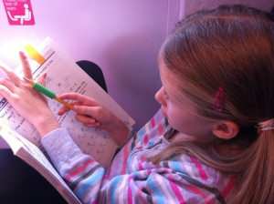 A spot of Maths on the train!