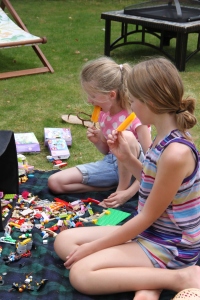 Thursday was just too nice to do anything other than play Lego in the garden while eating ice lollies
